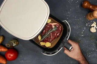 Hyundai Electronics Digitale Airfryer 4.2L Wit Rosegoud