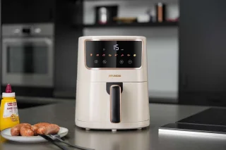 Hyundai Electronics Digitale Airfryer 4.2L Wit Rosegoud