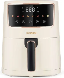 Hyundai Electronics Digitale Airfryer 4.2L Wit Rosegoud