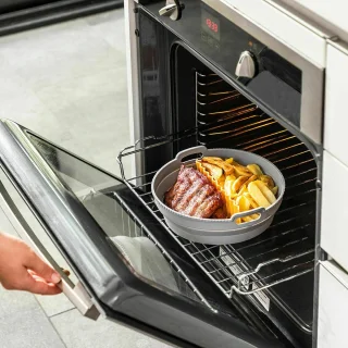 InnovaGoods Luchtfriteuse + Siliconen Mandje Pack