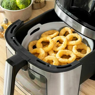 InnovaGoods Luchtfriteuse + Siliconen Mandje Pack