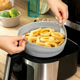 InnovaGoods Luchtfriteuse + Siliconen Mandje Pack