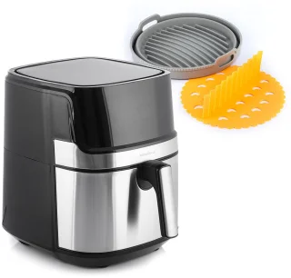 InnovaGoods Luchtfriteuse + Siliconen Mandje Pack