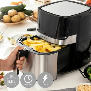 InnovaGoods Luchtfriteuse + Siliconen Mandje Pack