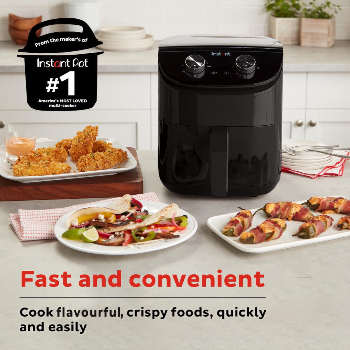 Instant Pot 4-in-1 Airfryer 3.8L Zwart