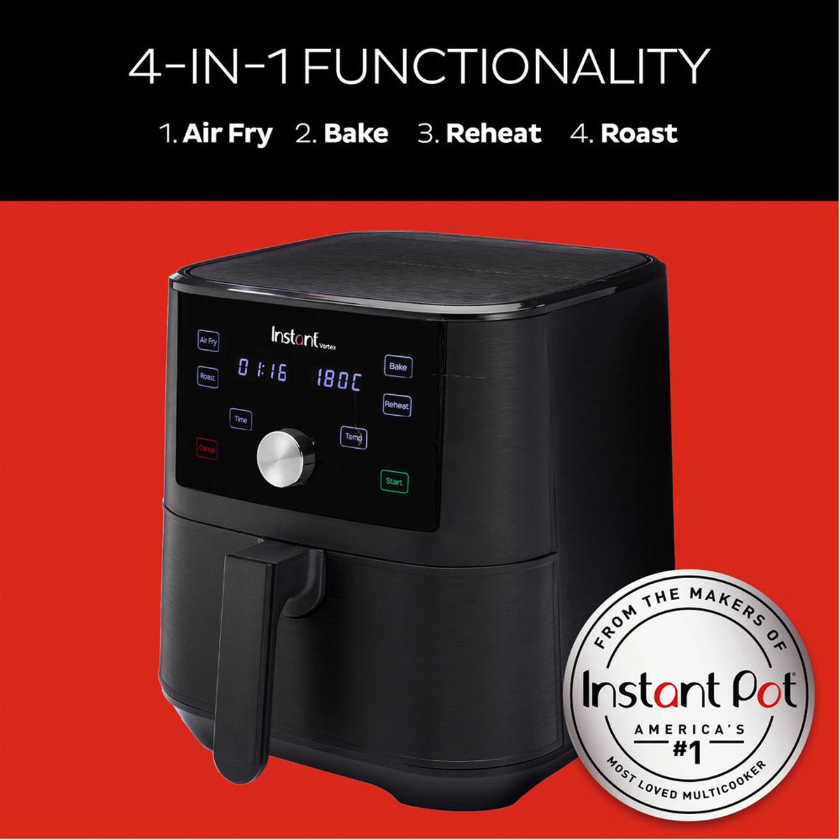 Instant Pot Vortex Airfryer 4L 1650W