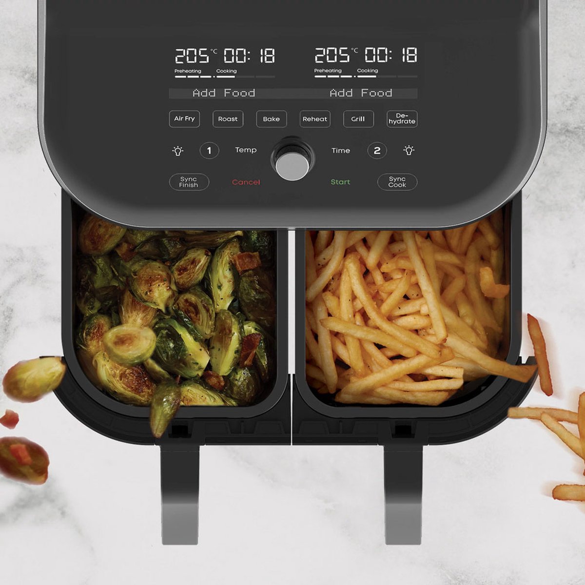 Instant Vortex Plus Dual ClearCook Airfryer 7,6L Zwart