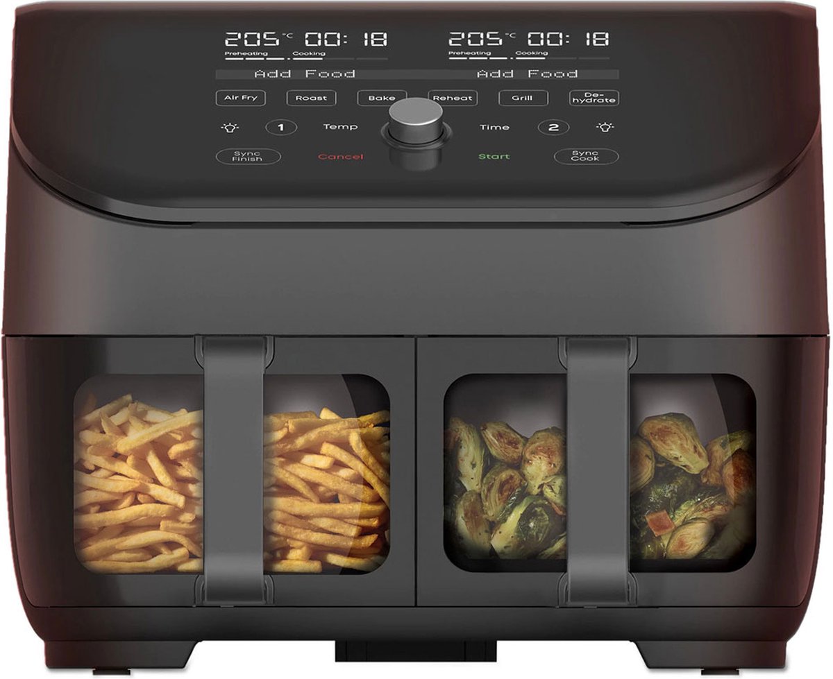 Instant Vortex Plus Dual ClearCook Airfryer 7,6L Zwart