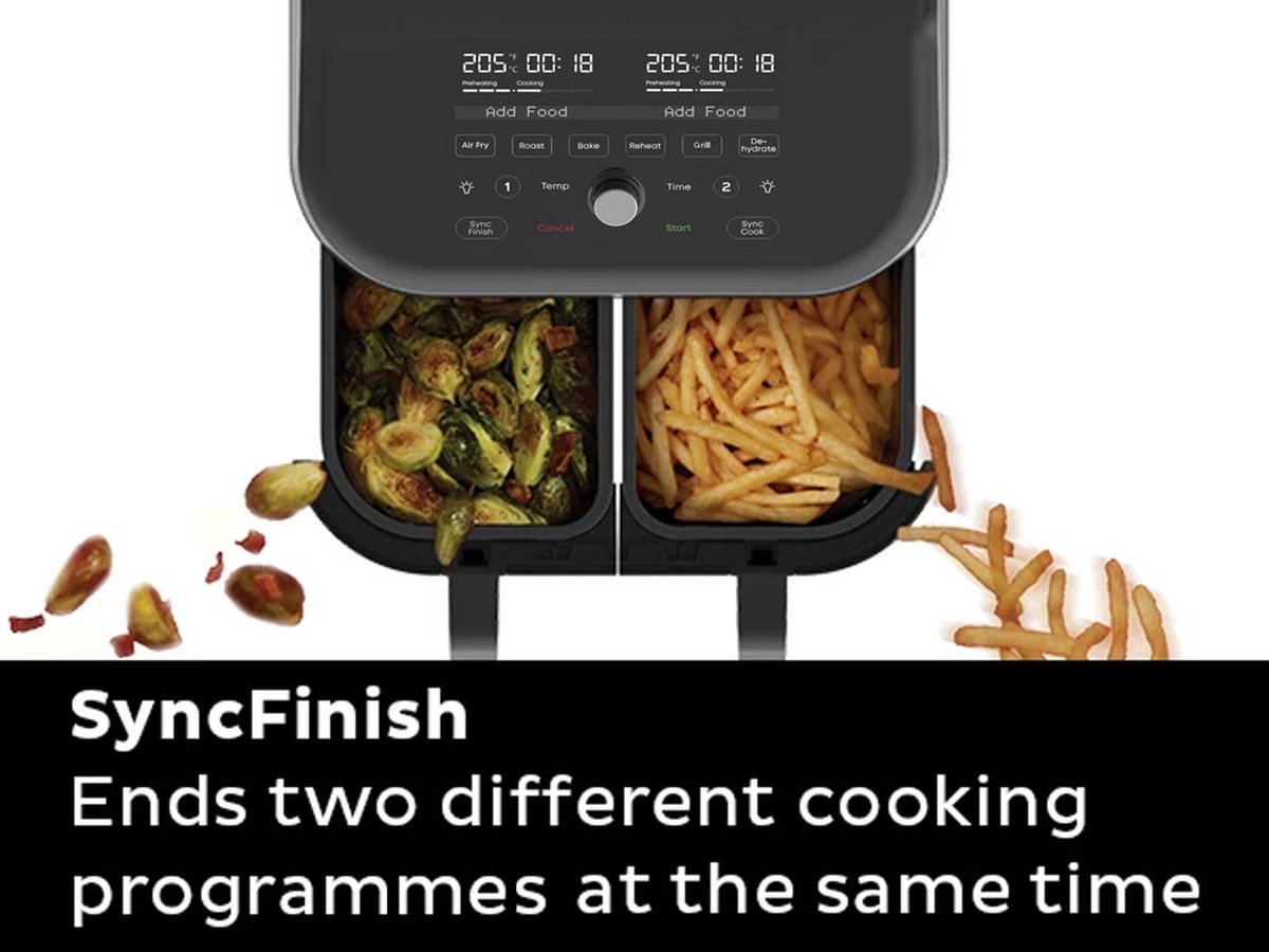 Instant Vortex Plus Dual ClearCook Airfryer 7,6L Zwart