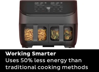 Instant Vortex Plus Dual ClearCook Airfryer 7,6L Zwart