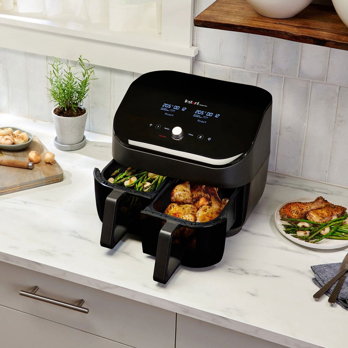 Instant Vortex Plus Dual ClearCook Airfryer 7,6L Zwart