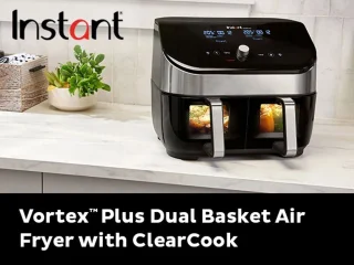 Instant Vortex Plus Dual ClearCook RVS 7,6L