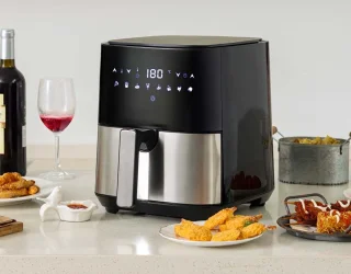 Intelligente airfryer 5L zwart digitaal