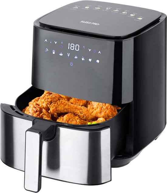 Intelligente airfryer 5L zwart digitaal