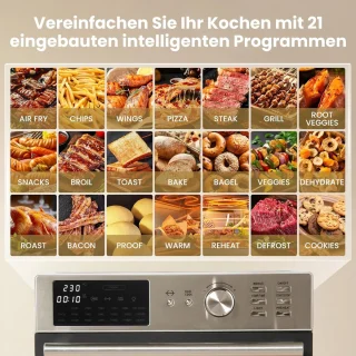 Intelligente Airfryer Oven – Vrijstaande Heteluchtoven 30L
