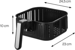 Inventum GF500HLD Airfryer 5L Zwart/Zilver