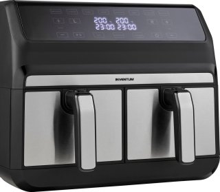 Inventum GF800HLD Dubbele Airfryer 2x4L Zwart/RVS