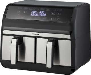 Inventum GF800HLD Dubbele Airfryer 2x4L Zwart/RVS