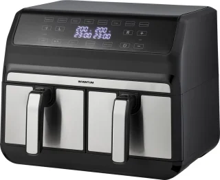 Inventum GF800HLD Dubbele Airfryer 2x4L Zwart/RVS