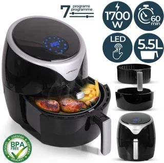 Jago Airfryer XXL 5.5L Zwart