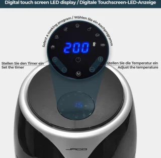 Jago Airfryer XXL 5.5L Zwart