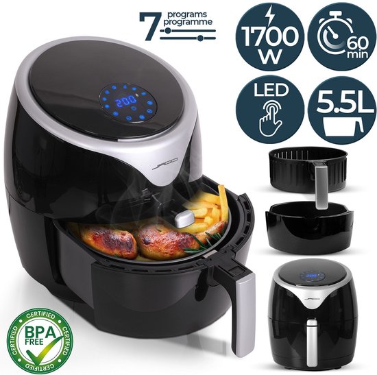 Jago Airfryer XXL 5.5L Zwart review