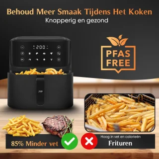 JAP Appliances Ascension Airfryer XL 7,6L Zwart