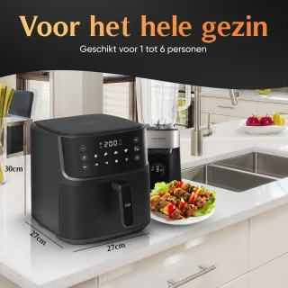 JAP Appliances Ascension Airfryer XL 7,6L Zwart