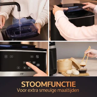 JAP Appliances Elysian XXXL Airfryer & Stoomoven 7L vrijstaand