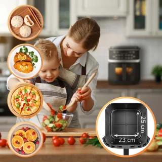 JAP Appliances Elysian XXXL Airfryer & Stoomoven 7L vrijstaand