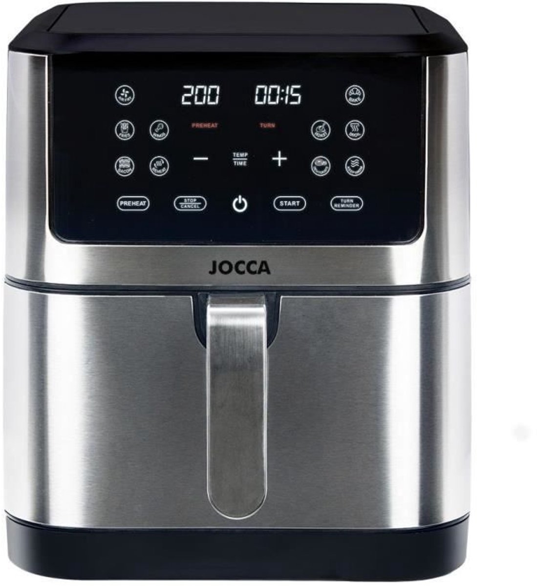 De JOCCA 2193 Olievrije Friteuse 8L Roestvrij staal in één oogopslag