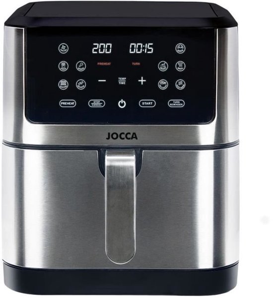 JOCCA 2193: ruime, robuuste airfryer met veel programma's