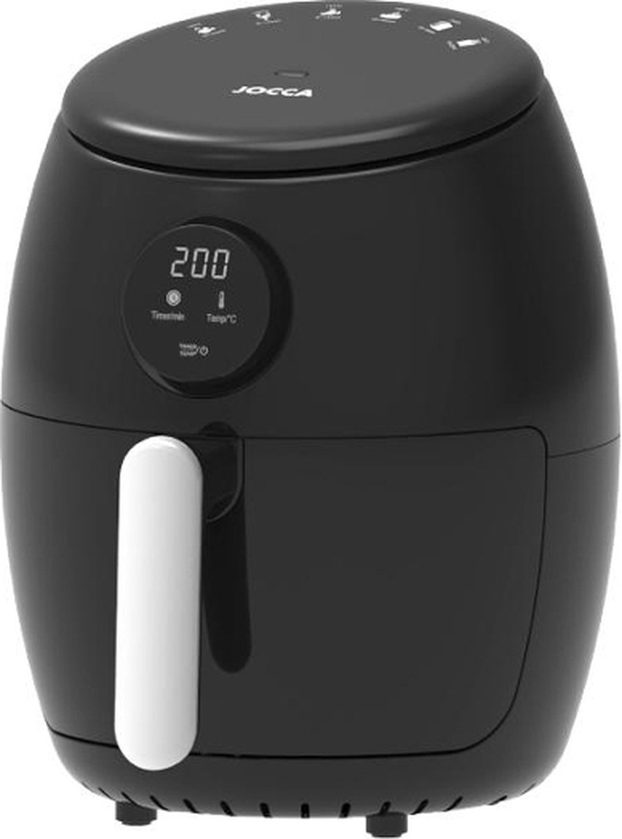 De Jocca Airfryer 2L Glans Zwart 2066 in één oogopslag