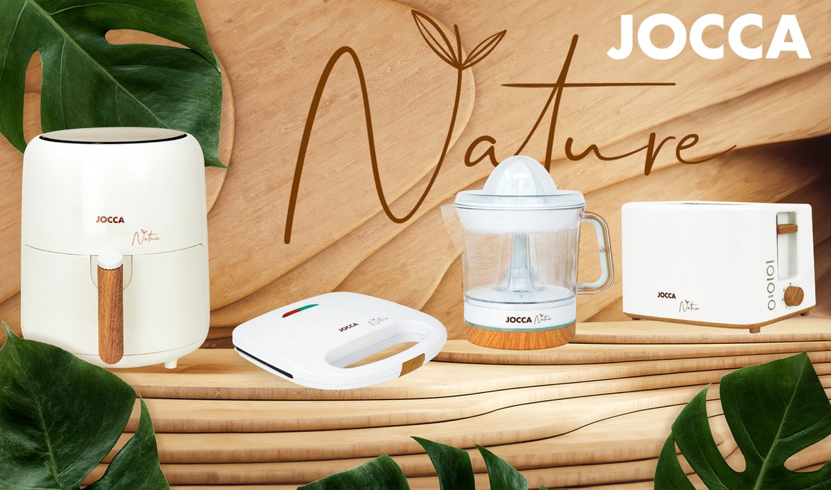 Jocca Nature Airfryer 3.8L Bamboe/Wit 2187