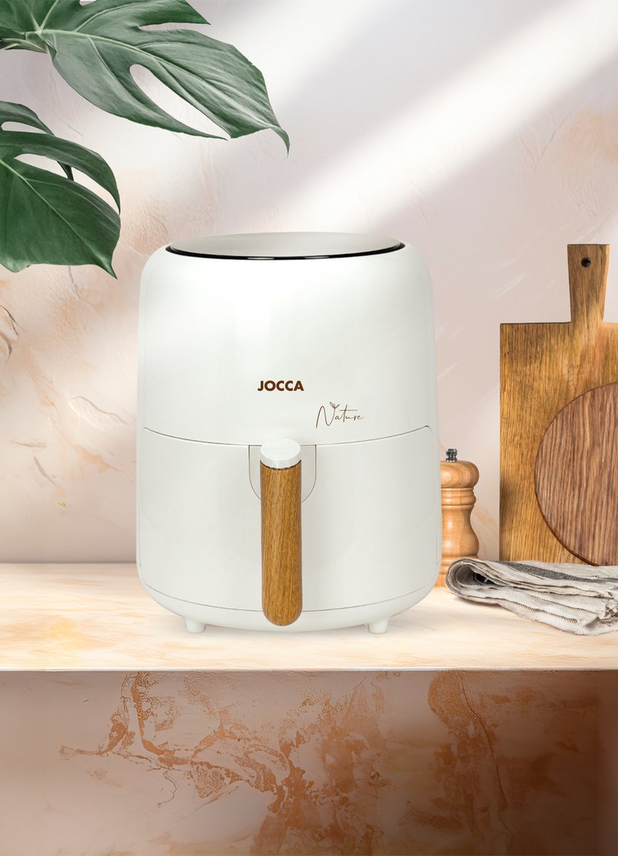 Jocca Nature Airfryer 3.8L Bamboe/Wit 2187