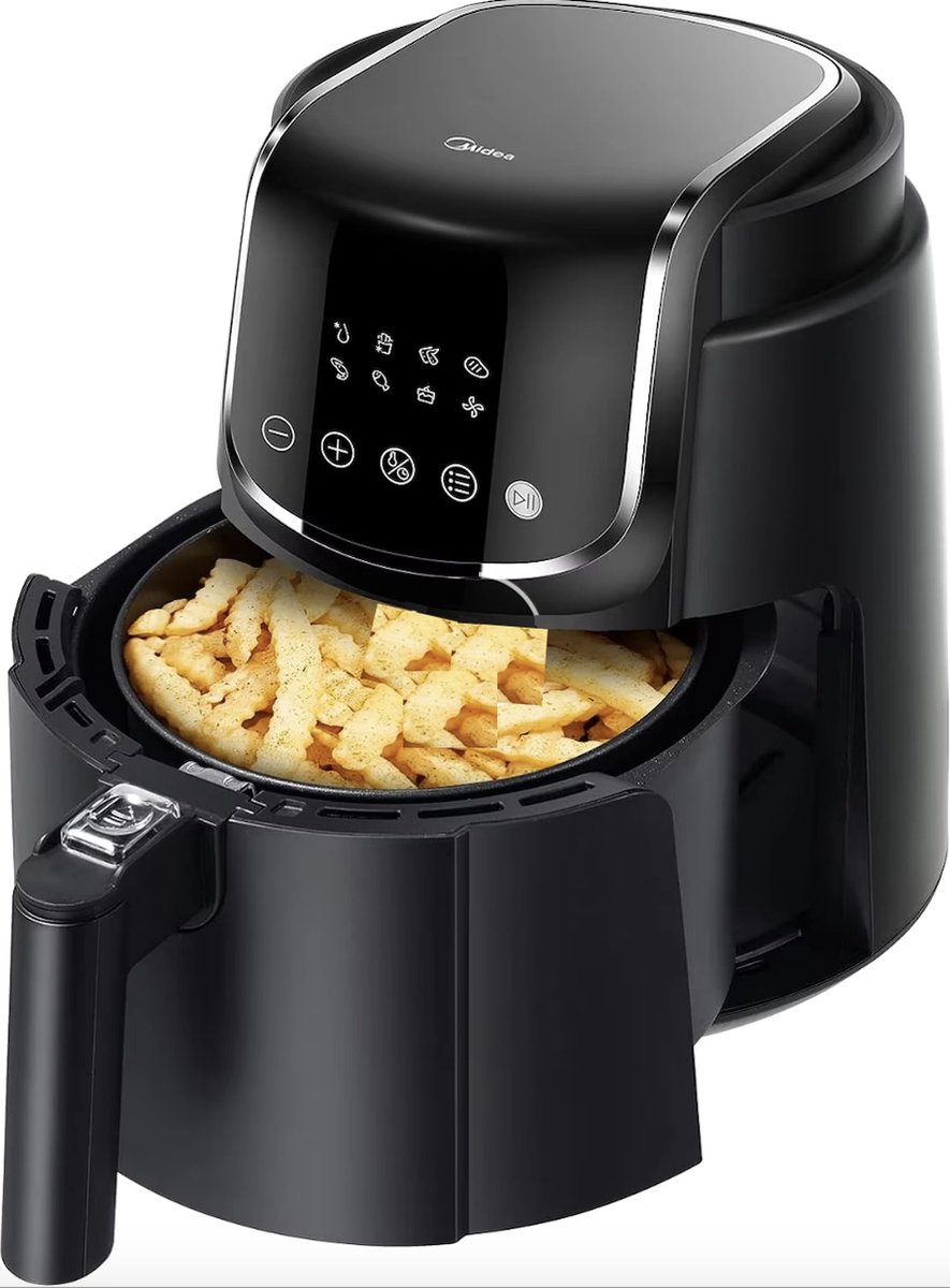 J&R Airfryer Heteluchtfriteuse Zwart