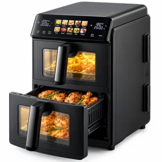 Just perfecto olievrije heteluchtfriteuse met digitale airfryer en touchscreen