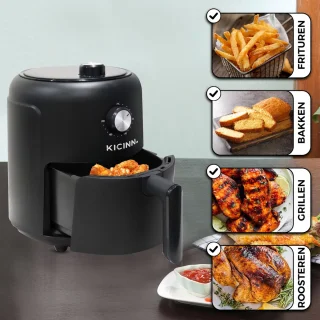 Kicinn Airfryer XL 3L Zwart 1000W