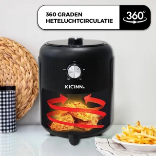 Kicinn Airfryer XL 3L Zwart 1000W