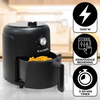 Kicinn Airfryer XL 3L Zwart 1000W