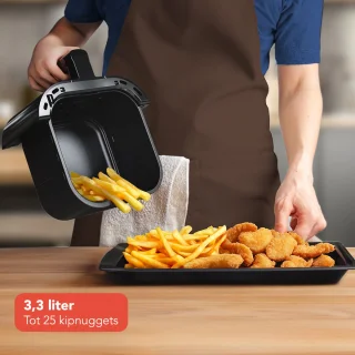 KitchenBrothers Airfryer 3,3L Zwart