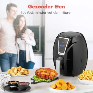 KitchenBrothers Airfryer 3,5L Zwart