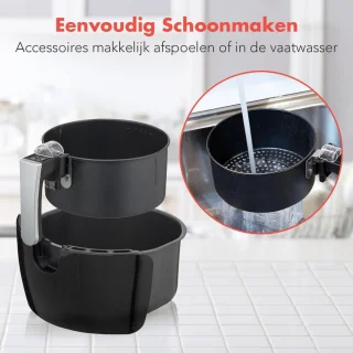 KitchenBrothers Airfryer 3,5L Zwart
