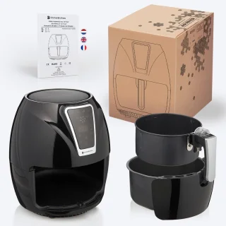 KitchenBrothers Airfryer 3,5L Zwart