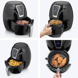 KitchenBrothers Airfryer 3,5L Zwart