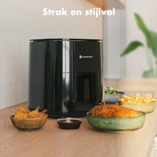 KitchenBrothers Airfryer XL 5L Zwart