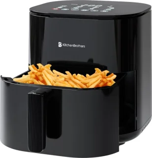 KitchenBrothers Airfryer XL 5L Zwart
