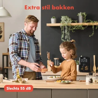 KitchenBrothers Airfryer XL 5L Zwart