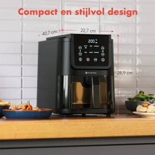 KitchenBrothers Airfryer XL 5L Zwart