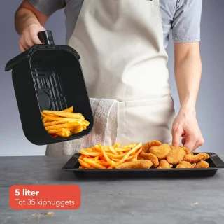 KitchenBrothers Airfryer XL 5L Zwart
